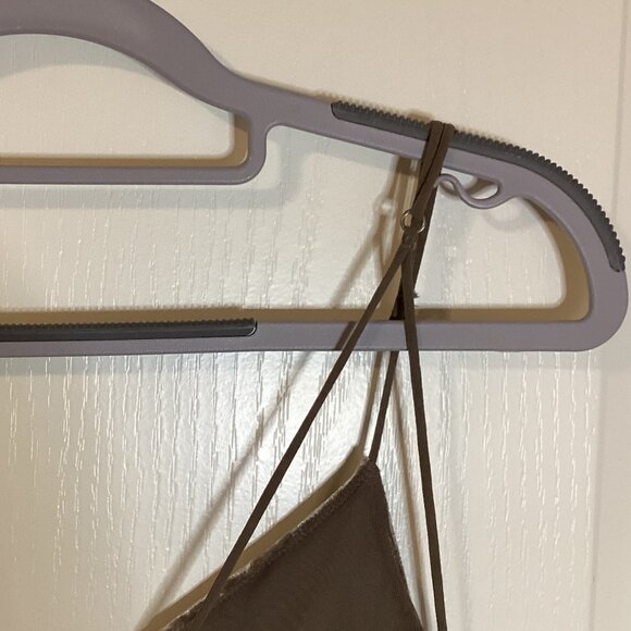 Silence + Noise Women's Brown Metallic Crushed Velvet Size M Baby  Doll - Picture 7 of 10